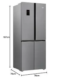GNE480E20ZXPH ثلاجه بيكو 480 استانلس 450 لتر ديجيتال