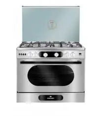 C69SS-P2C-511-IDSF-2W-MO-AL بوتجاز يونيون اير 90 سم 5 شعله استانلس مط ديجيتال بمروحه مونيستور امان