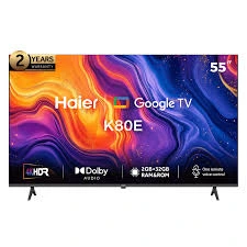 H55K80EU   4K  شاشه هاير 55 بوصه سمارت